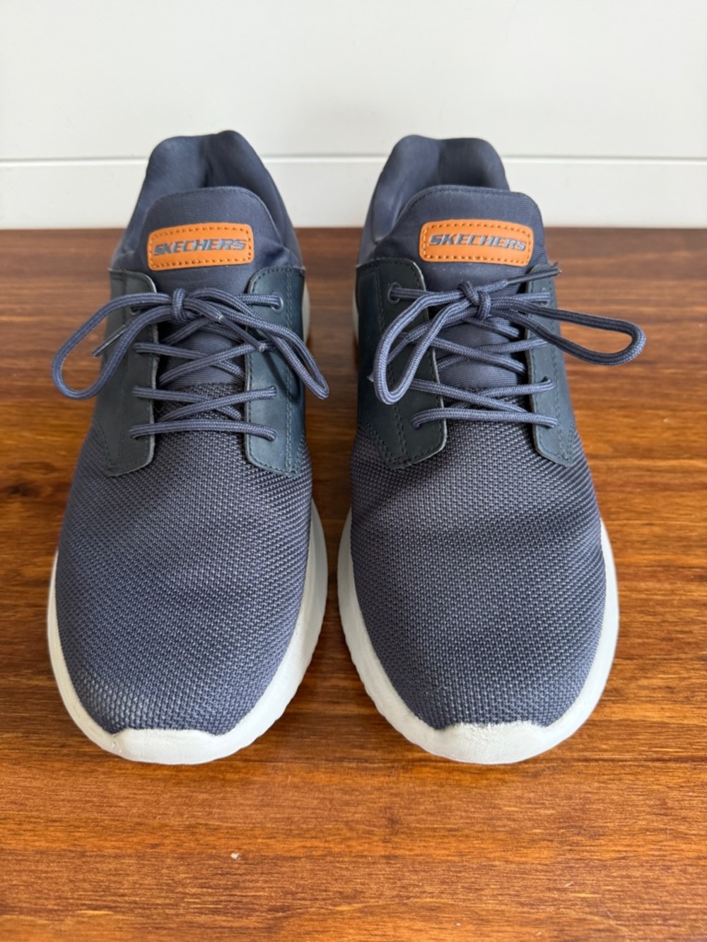 Skechers Men’s Size 9 Navy Memory Foam Sneakers Lightweight Comfort Shoes - Picture 3 of 7